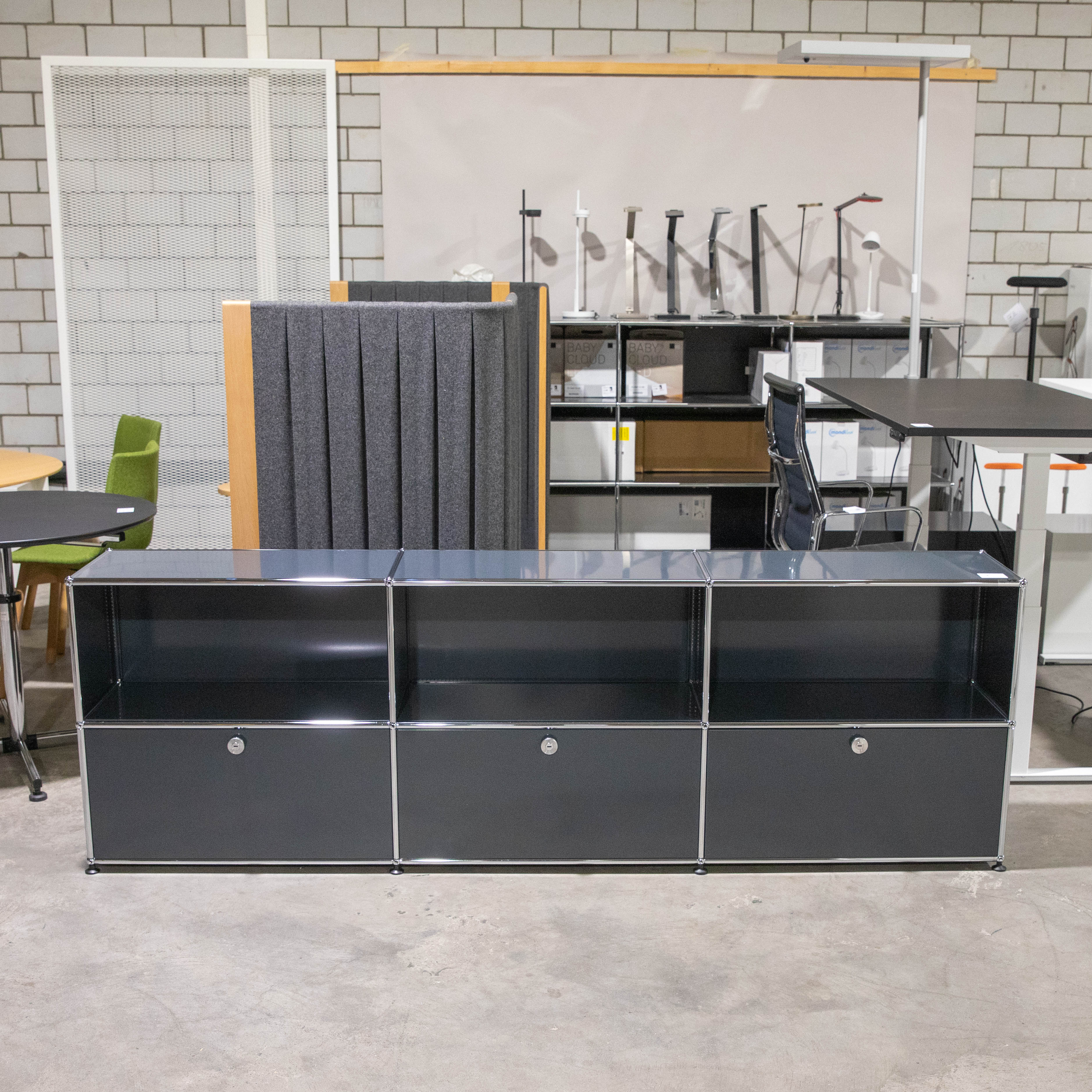 USM Sideboard 3x2 35 3hr Anthrazit