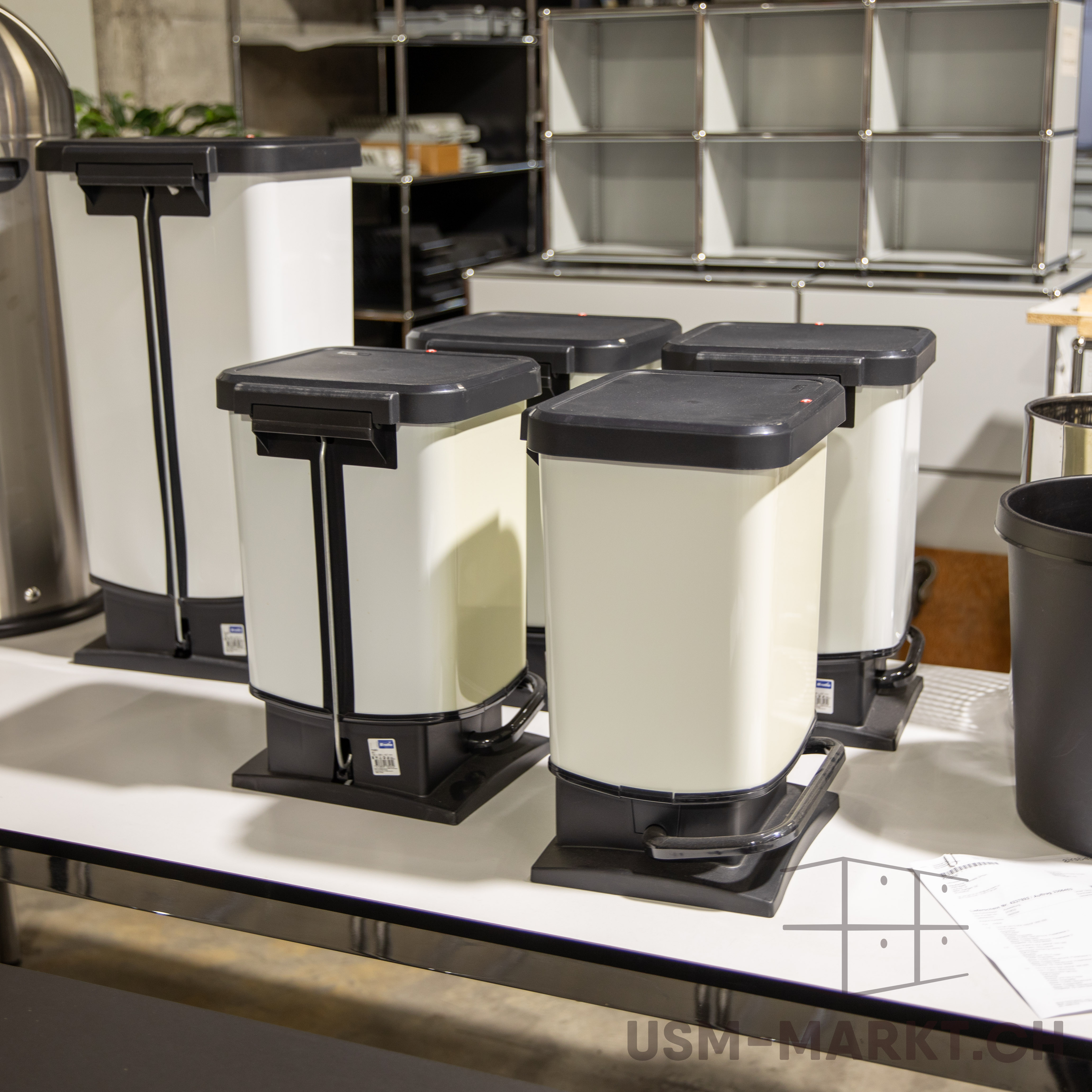 Rotho Abfalleimer Papierkorb mit Pedal