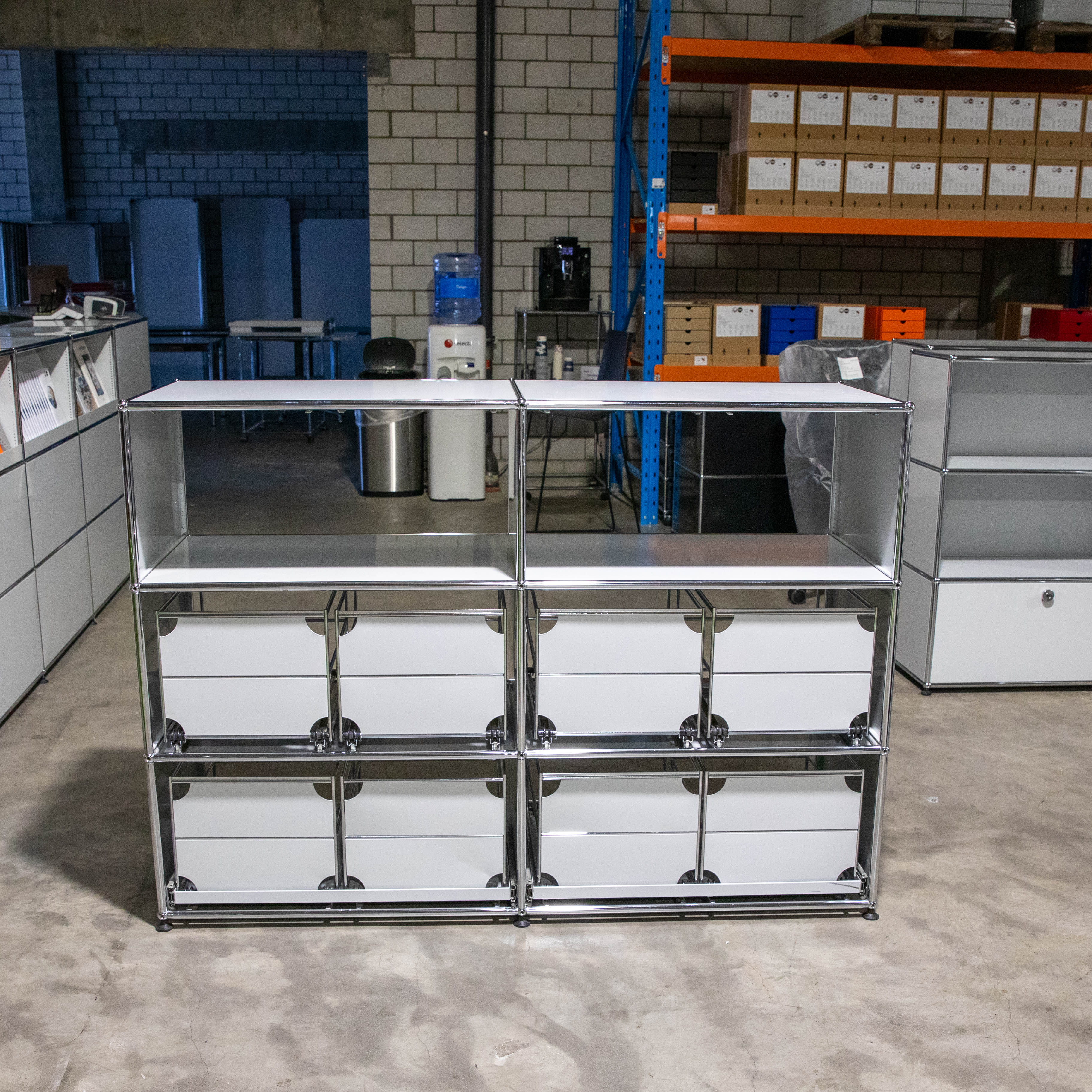 USM Haller Regal 2x3 50 in Lichtgrau