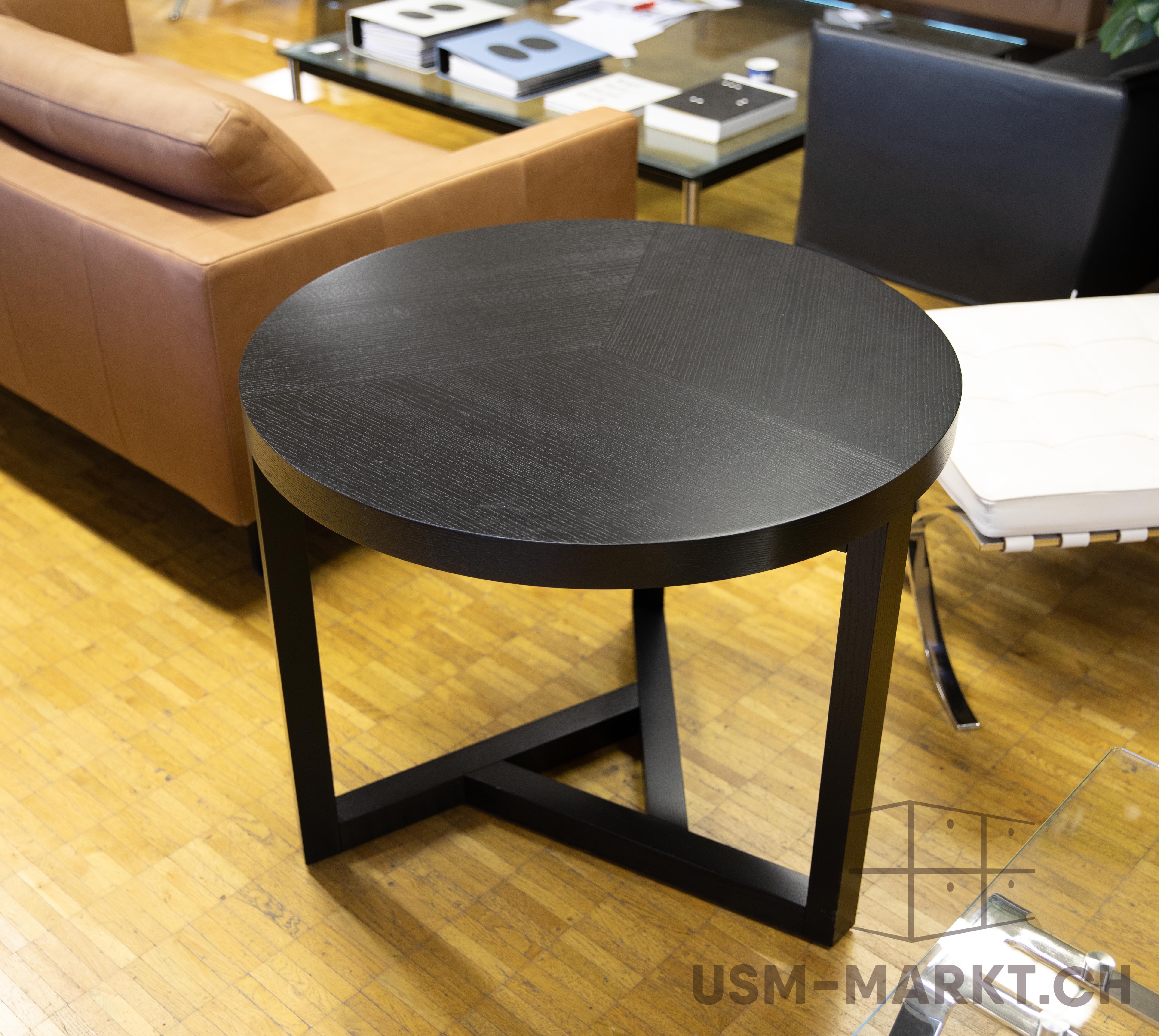 Wittmann Beistelltisch 80cm – Eiche schwarz lackiert