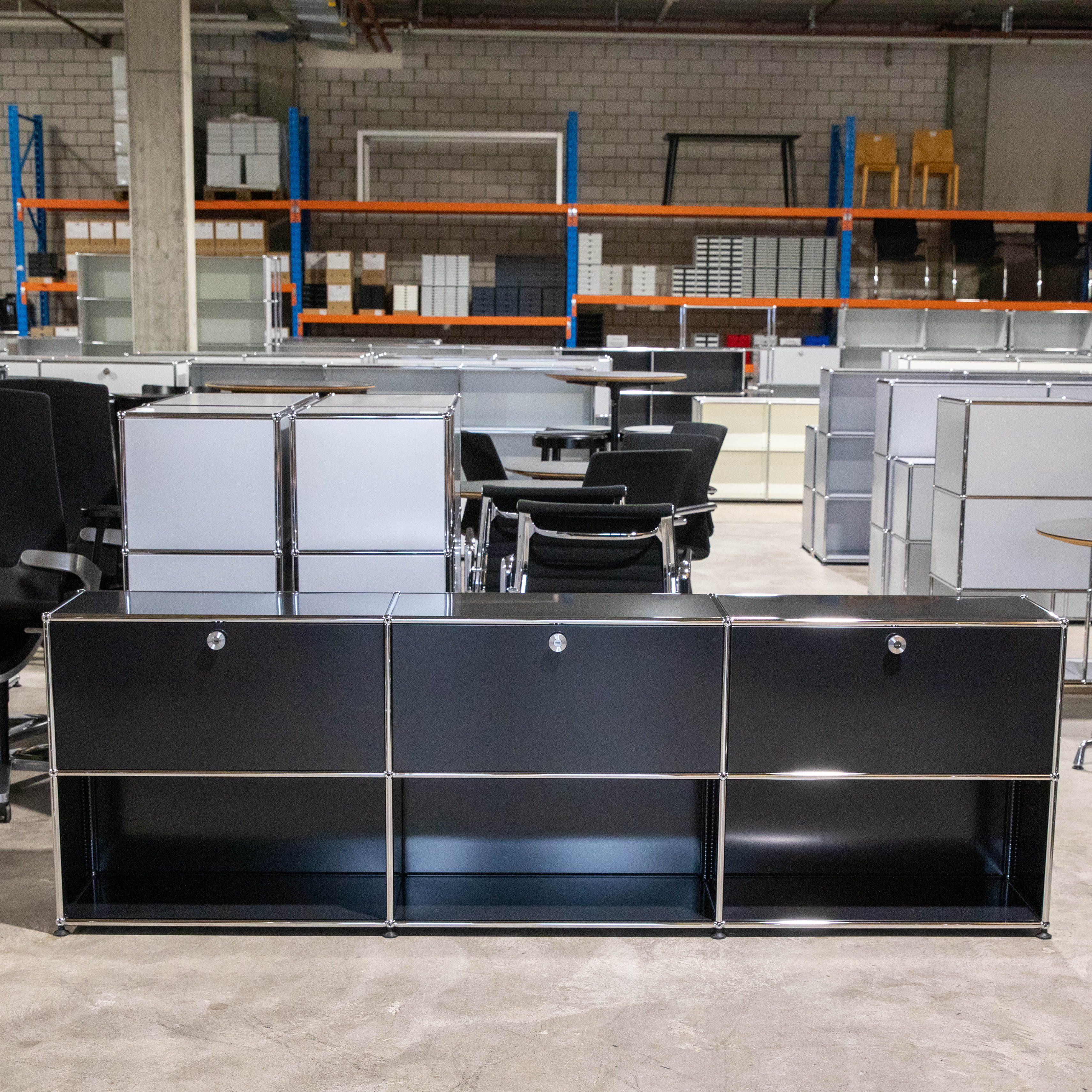 USM Sideboard 3x2 35 3kl Schwarz