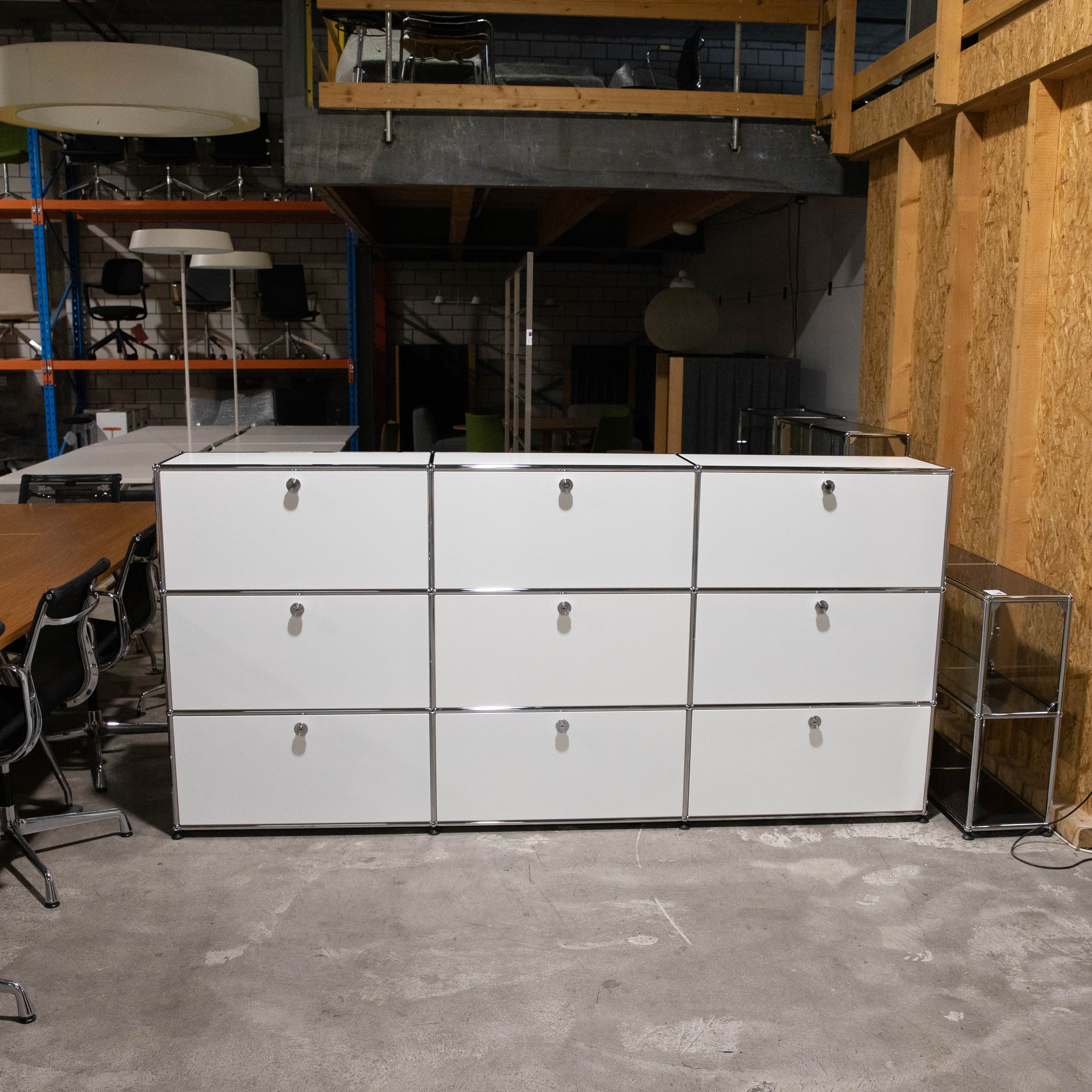USM Haller Sideboard 3x3 35 3hr6kl in Weiss