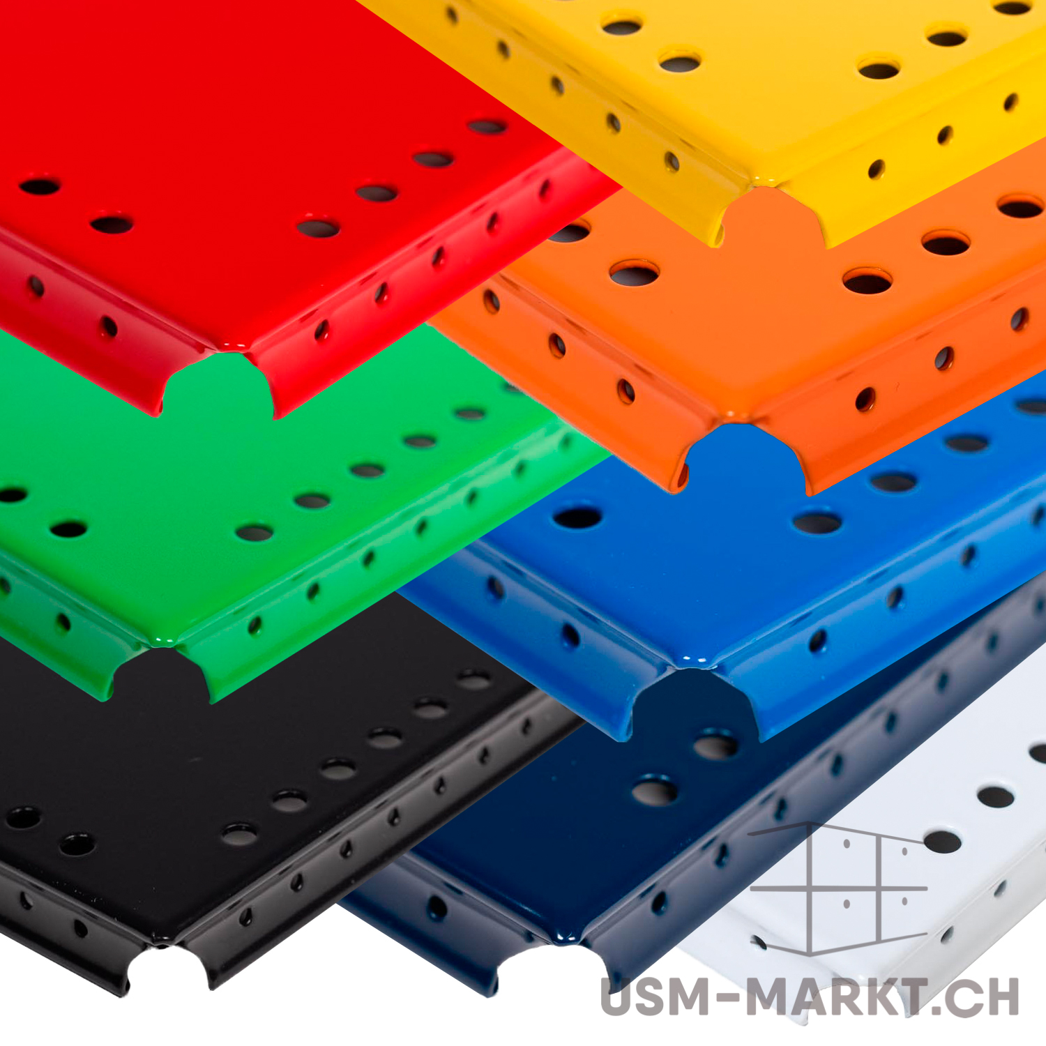 USM Haller Metallelement gelocht 500x175