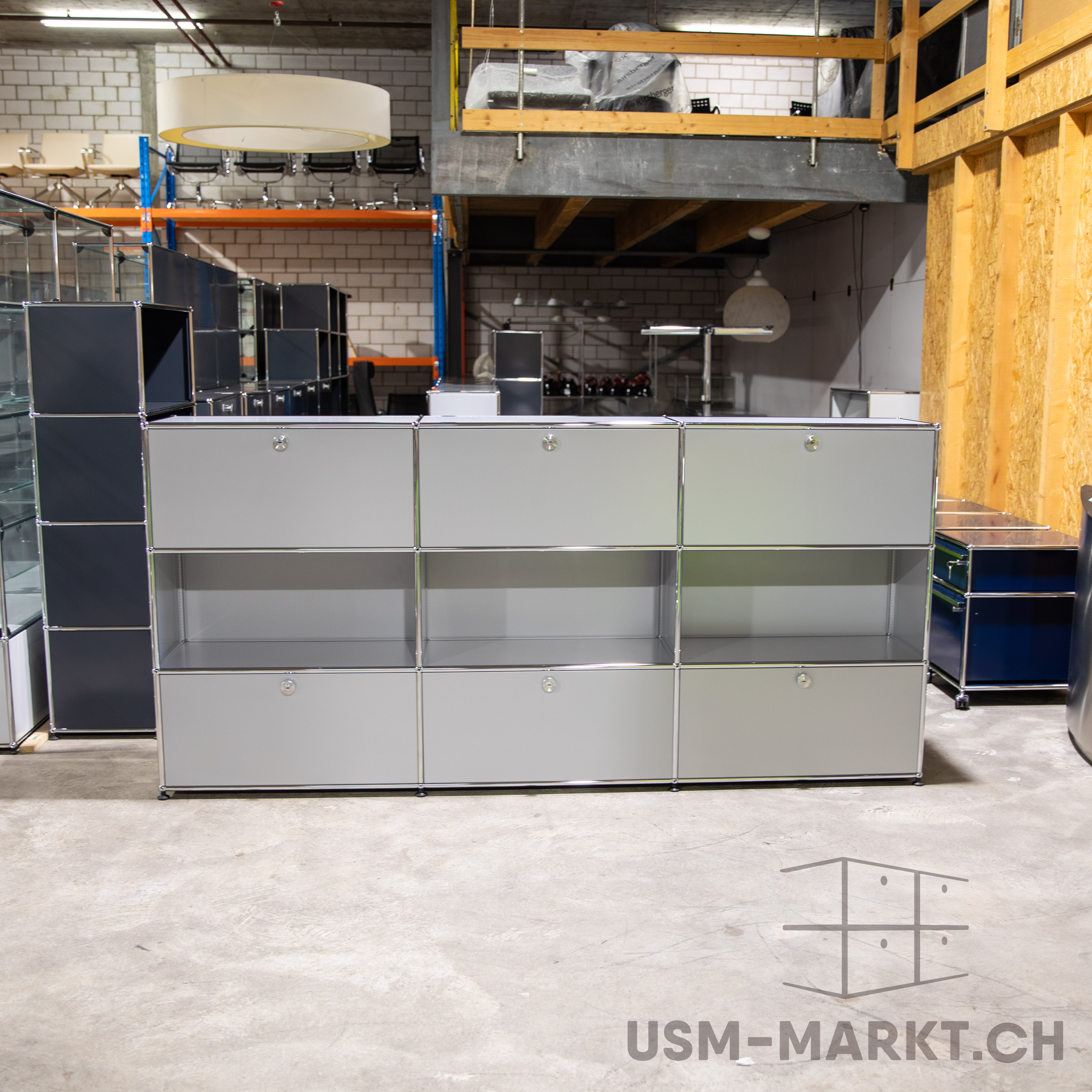 USM Regal 3x3 35 3hr3kl Mattsilber