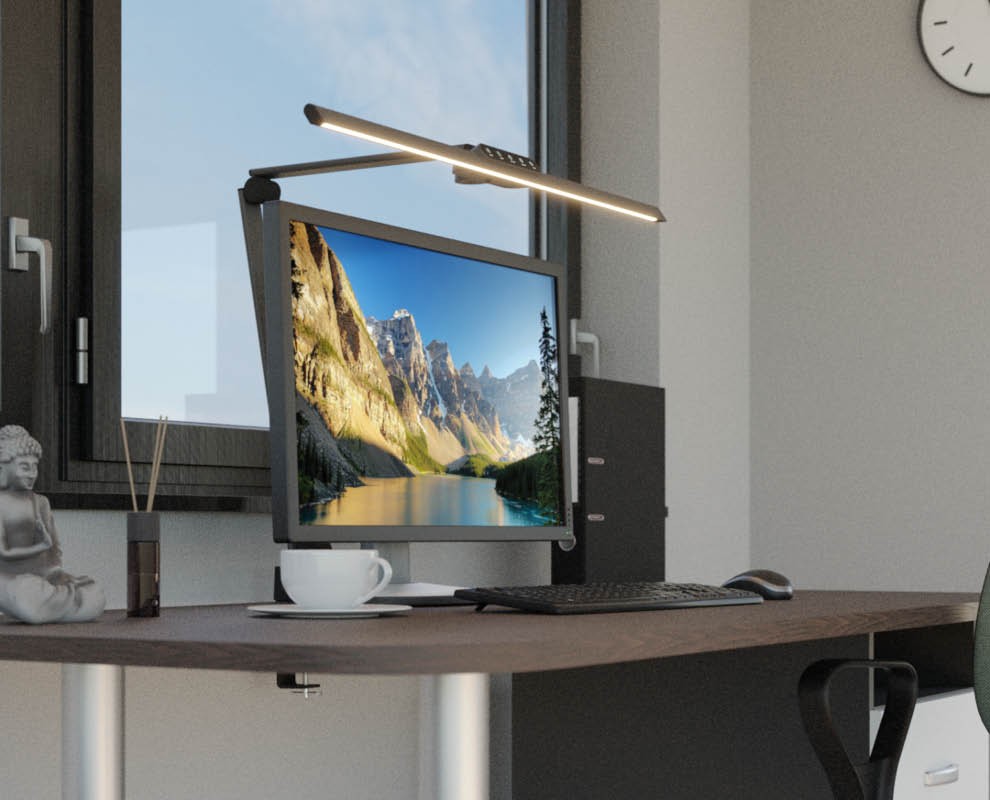 Flow - Hansa LED Screenbar Monitor Schreibtischleuchte