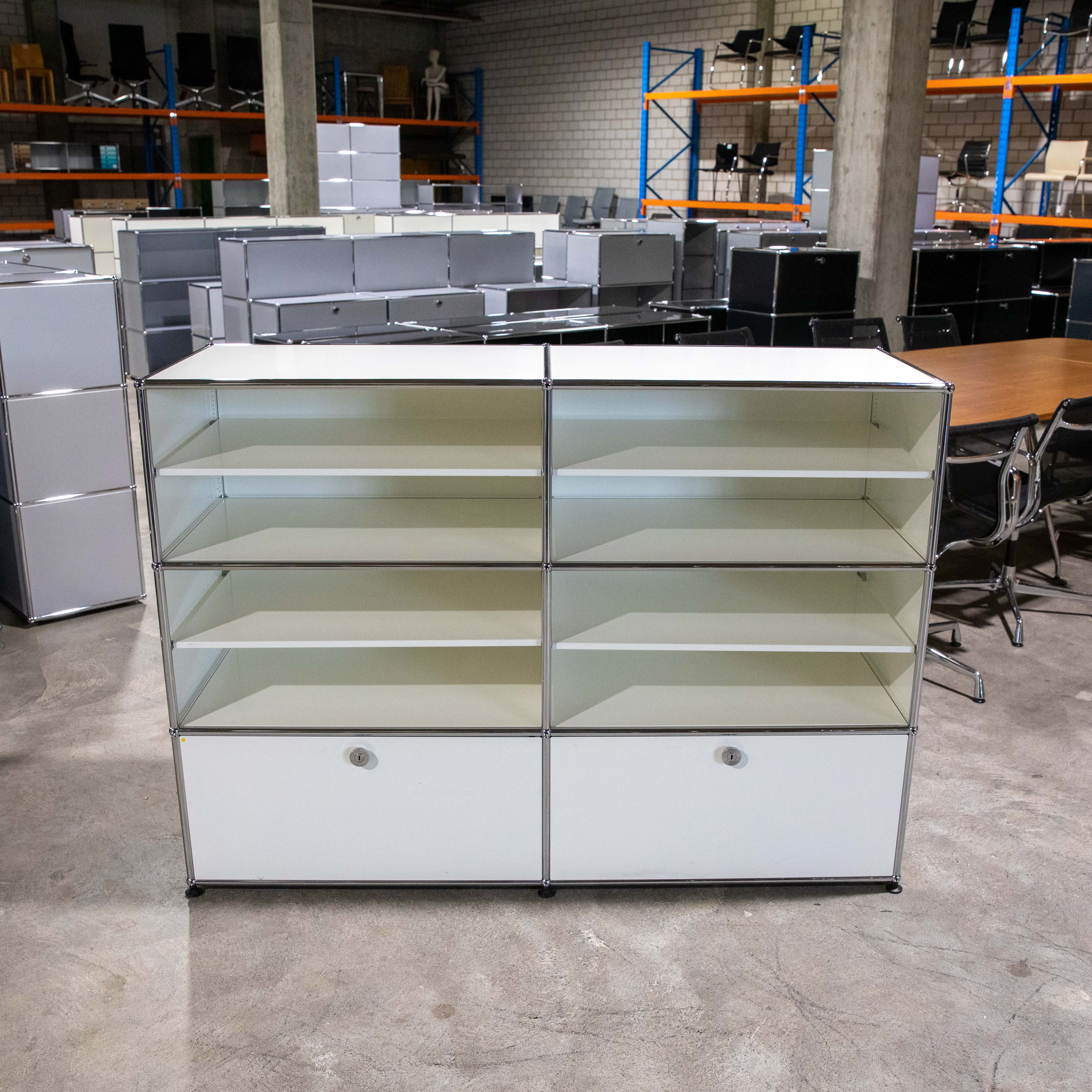 USM Haller Regal 2x3 50 tief 2azer4zwt Weiss