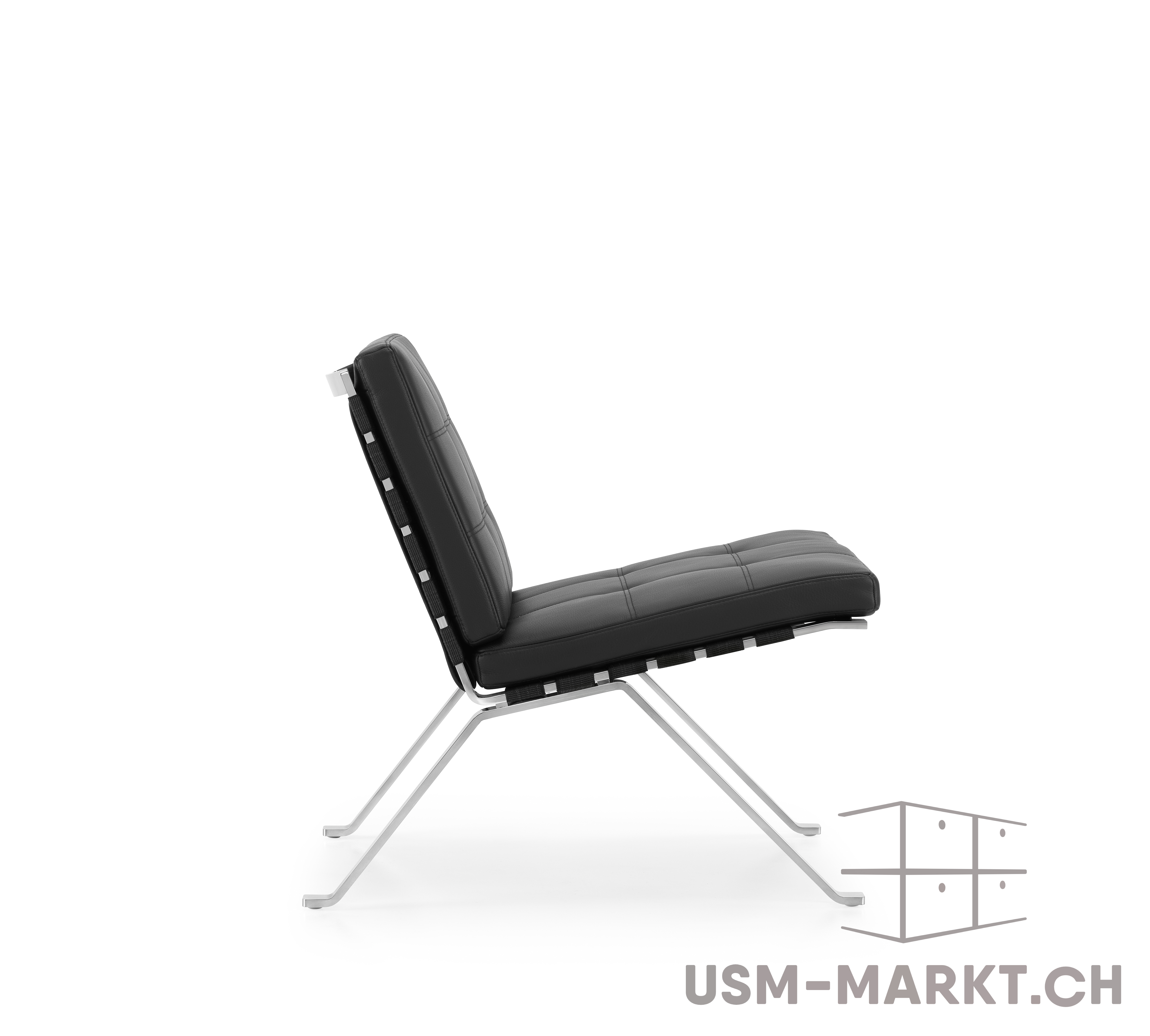 Girsberger Modell 1600 Loungesessel Leder schwarz