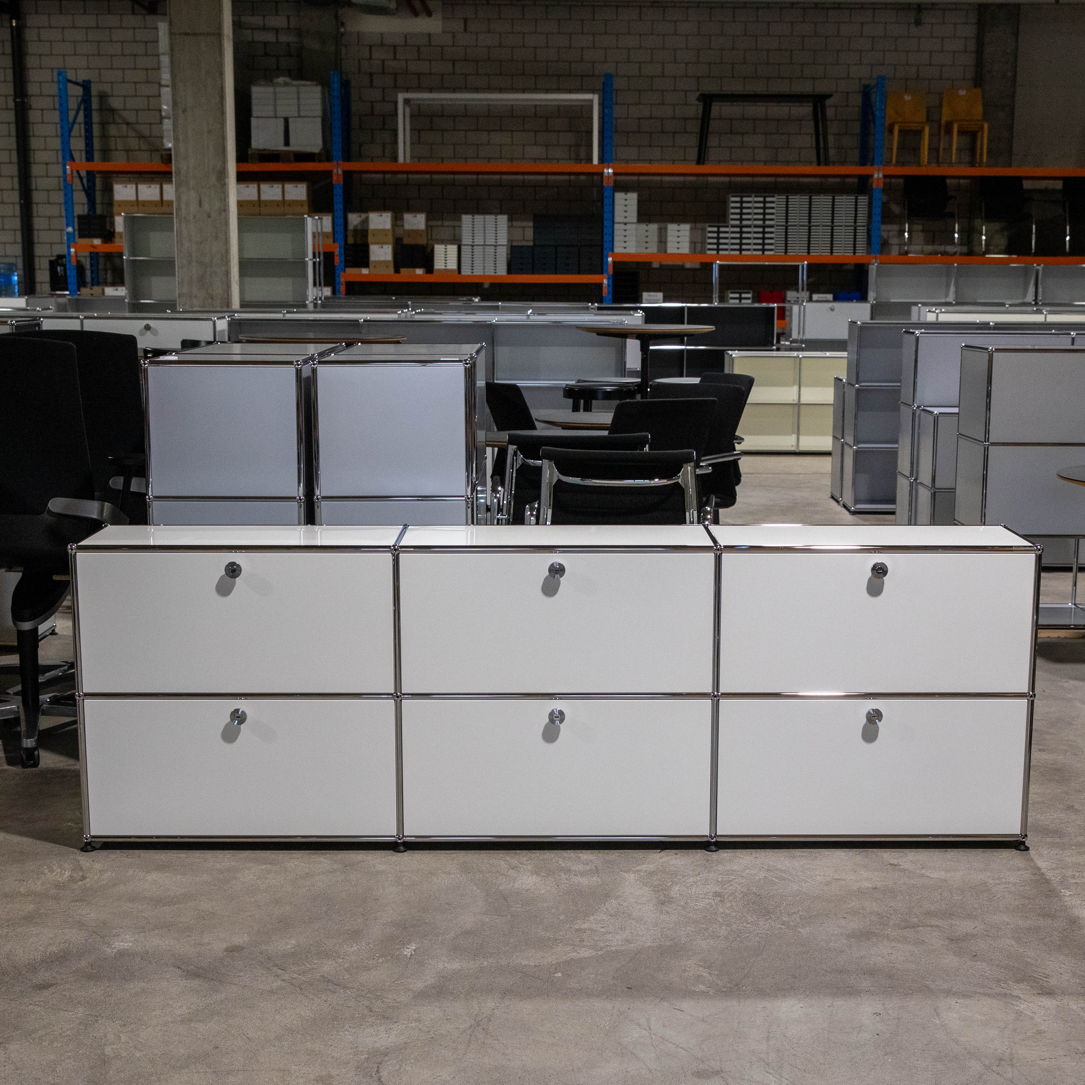 USM Sideboard 3x2 35 3hr3kl Weiss