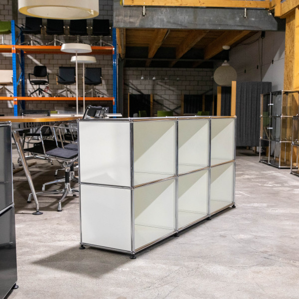 Neuwertiges USM Regal 3x2 35 Weiss spez