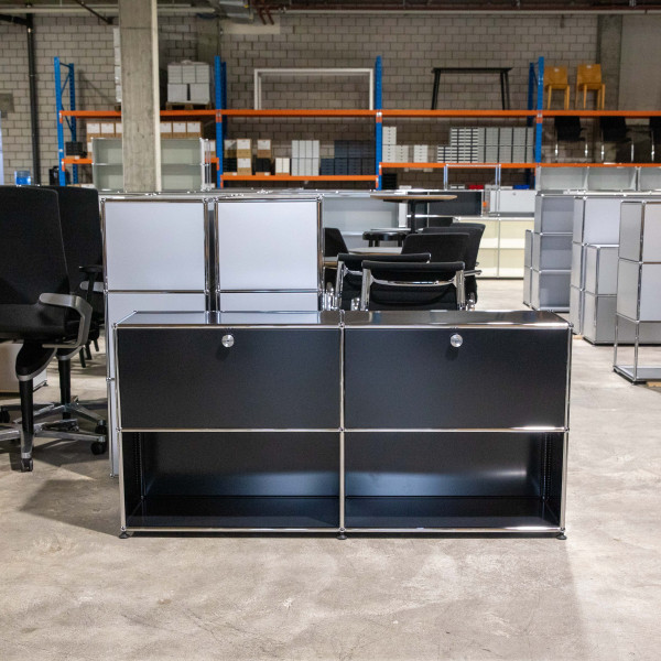 USM Sideboard 2x2 35 2kl Schwarz