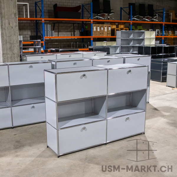 USM Regal 2x3 35 Mattsilber