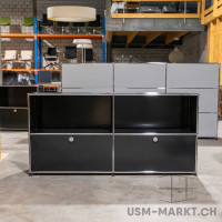 USM Haller Regal 2x2 35 2kl Schwarz