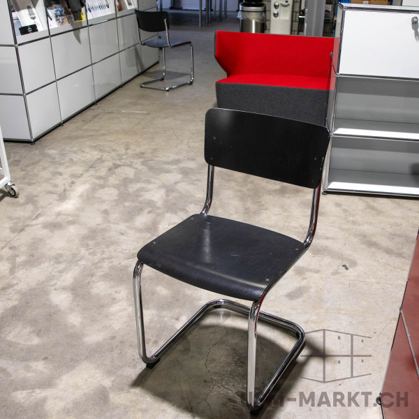 Thonet Freischwinger S 43 mit Gleiter