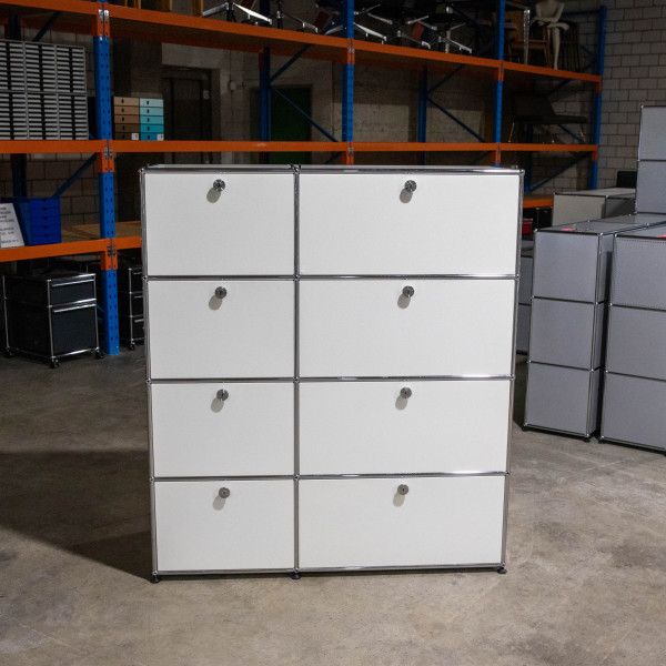 USM Haller Regal 2x4 in Weiss