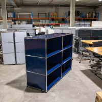 USM Haller Regal 2x3 50 Stahlblau