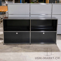 USM Haller Regal 2x2 35 2kl Schwarz