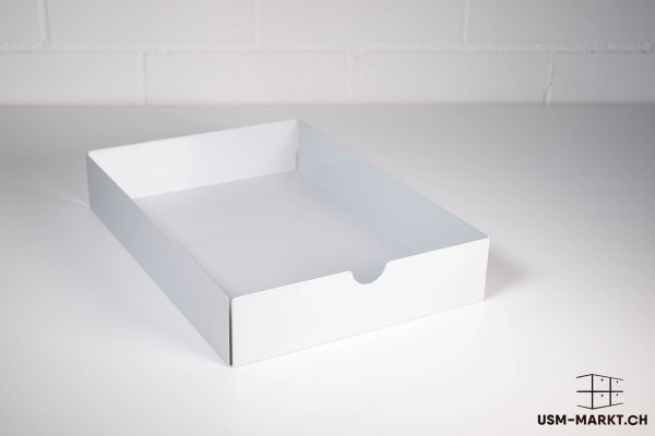 USM Inos Schale hoch, geschlossen, lichtgrau