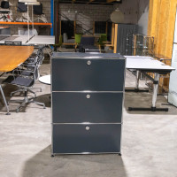 USM Haller Regal 1x3 35 tief 3kl in Anthrazit
