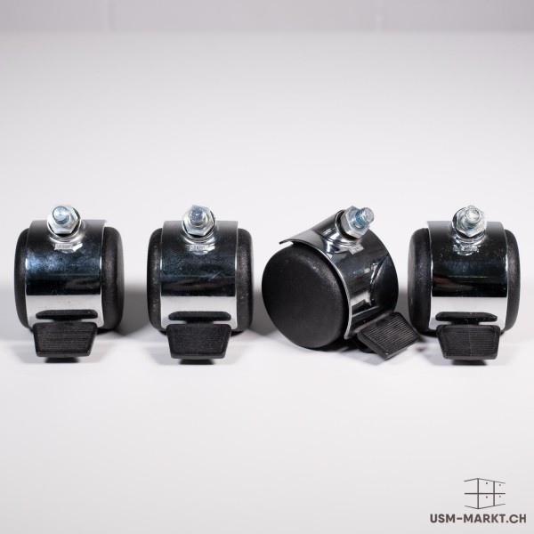 USM Haller Lenkrollen gebraucht, hart mit Arretierung