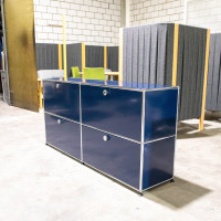USM Regal 2x2 35 4kl Stahlblau