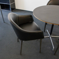 Vitra Softshell Chair Leder Schwarz