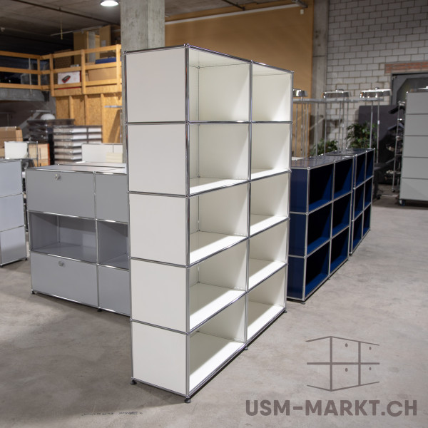 USM Regal 2x5 35 Weiss