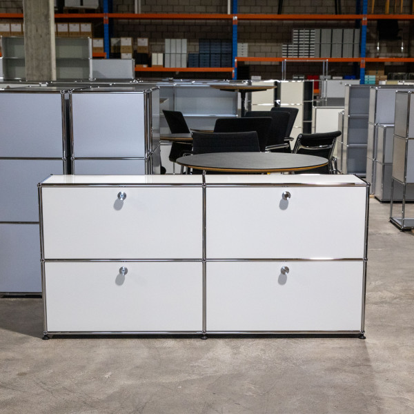 USM Haller Sideboard 2x2 35 2hr2kl in Weiss