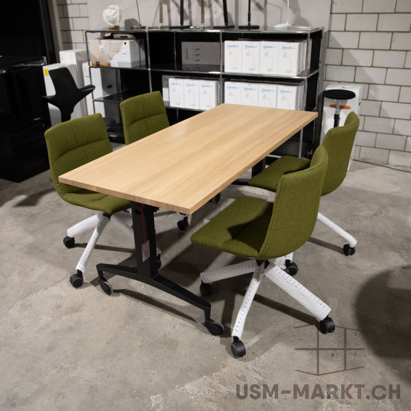 Girsberger Alteo Klapptisch 160x70 Eiche massiv