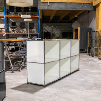 Neuwertiges USM Regal 3x2 35 Weiss spez