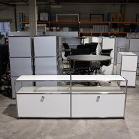 USM Haller Lowboard TV Möbel 2x2 in Reinweiss