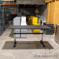 USM Kitos M 175x75 Linoleum schwarz