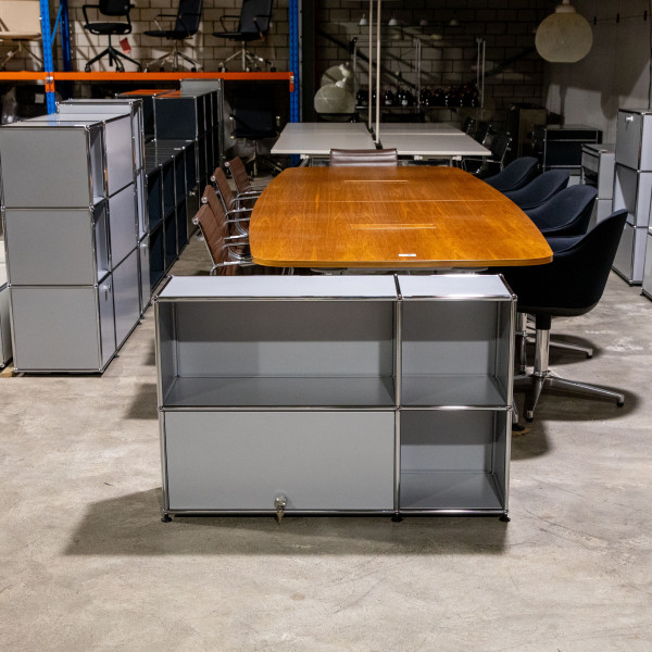 USM Haller Regal 2x2 35 Mattsilber