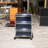 USM Haller Rollkorpus 3A6 Stahlblau