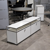 USM Haller Lowboard TV Möbel 2x2 in Reinweiss