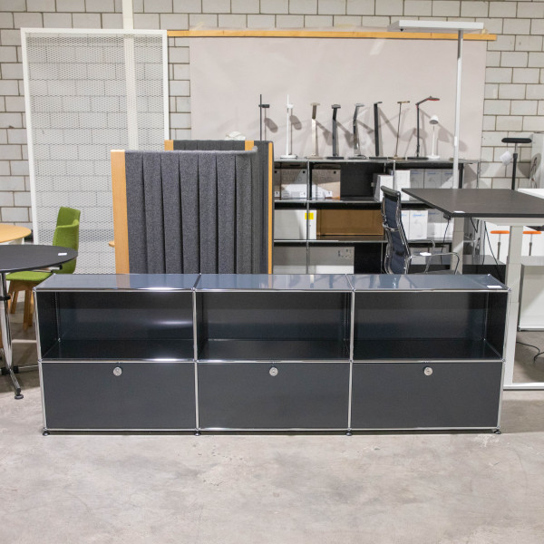 USM Sideboard 3x2 35 3hr Antharzit