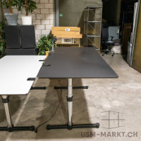 USM Kitos E Plus 180x90 Linoleum schwarz