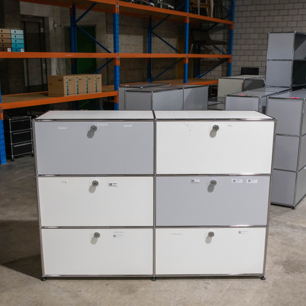 USM Haller Regal 2x3 in Weiss Lichtgrau